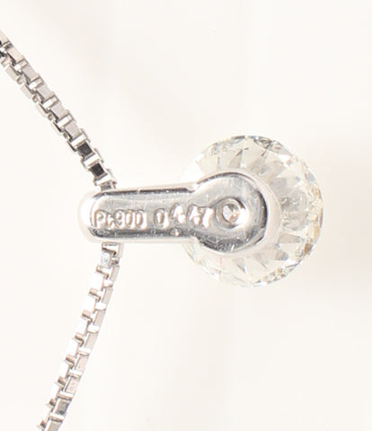 Necklace PT900 PT850 Diamond 0.447ct Ladies (Necklace)
