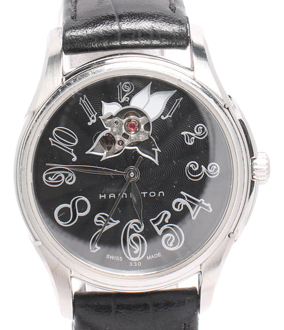 ハミルトン  腕時計 オートレディ ジャズマスター 自動巻き ブラック H323950 レディース   HAMILTON
