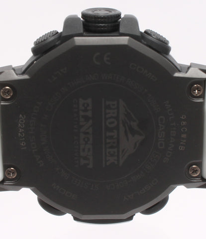 カシオ 美品 腕時計 ELNEST CREATIVE ACTIVITYコラボレーションモデル  PRO TREK ソーラー  PRW-60ECA  メンズ   CASIO