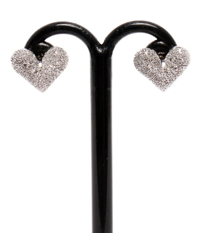 Beauty Products Piercing K18WG Heart Motif Women (Earrings / Earrings)