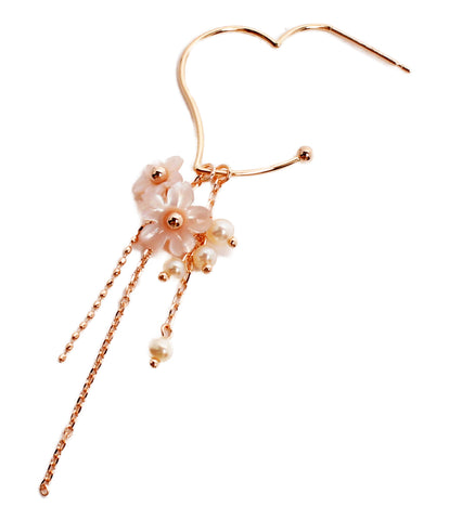 Take-up Beauty Products Piercing K18 Pink Butterfly Sound Pearl Women (Earrings / Earrings) TAKE-UP