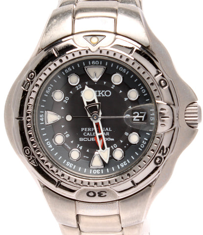 セイコー  腕時計 パーペチュアルカレンダー  ダイバー クオーツ  8F58-0020 メンズ   SEIKO