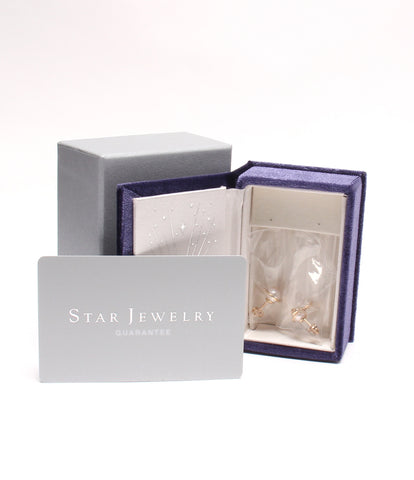 Star Jewelry Pierce K10 Akoya Pearl 3mm Mickey Motif DISNEY × STAR JEWELRY Women (Earrings · Earrings) STAR Jewelry