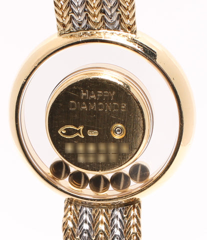 ショパール 美品 腕時計 ハッピーダイヤモンド  クオーツ  4097 レディース   chopard