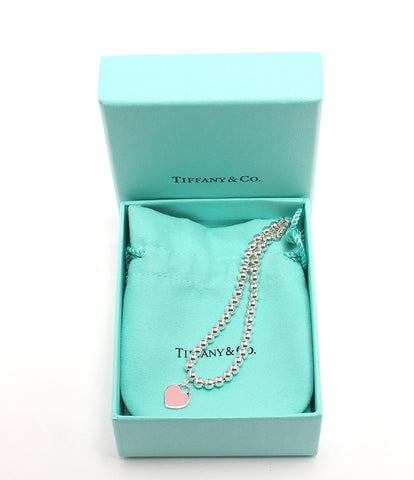 Tiffany Beauty Products Bracelet SV925 Retainti Funny Mini Heart Tag Pink Beaded Bracelet Women (Bracelet) TIFFANY & CO.