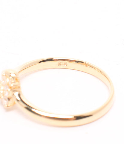 แหวนผลิตภัณฑ์ความงามแหวน K18 เพชร 0.15ct ผู้หญิงขนาด 8 (แหวน)