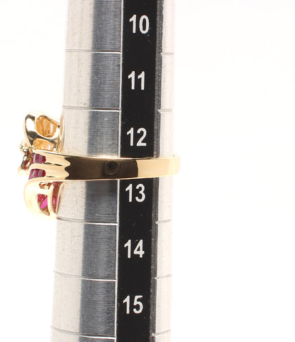 ผลิตภัณฑ์ความงามแหวนแหวนแหวน K18 ทับทิม 1.70ct เพชร 0.84ct ขนาดสตรีหมายเลข 12 (แหวน)
