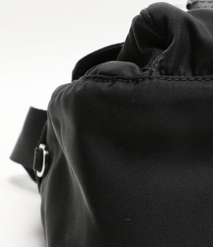Prada Nylon Shoulder Bag Diagonal Making Plain Simple Black BT6671 Women's Prada