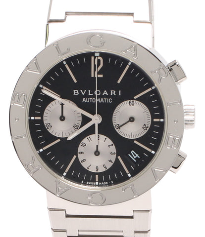 ブルガリ  腕時計 クロノグラフ   自動巻き ブラック BB38SSCH メンズ   Bvlgari