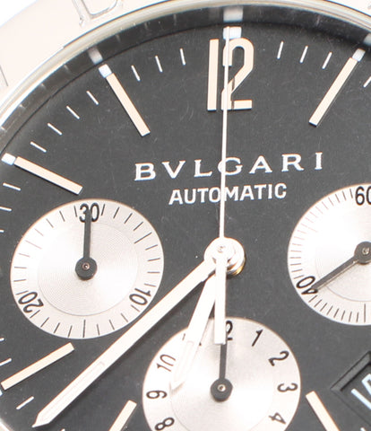 Bulgari Watch Chronograph Automatic Black BB38SSCH Men's BVLGARI
