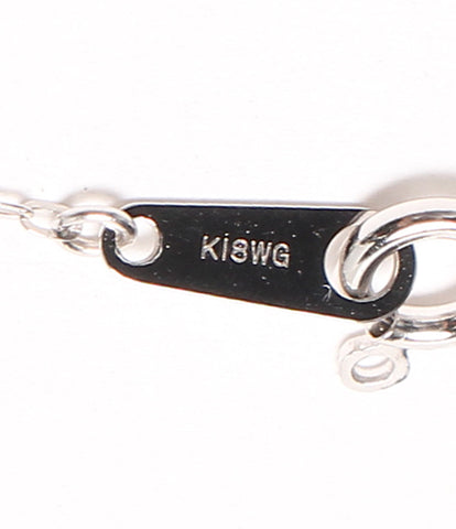 ネックレス K18WG ダイヤ 0.09ct      レディース  (ネックレス)