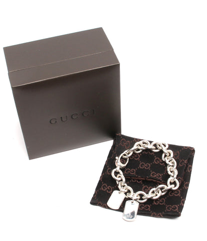 Gucci Bracelet SV925 Dog Tag Double Tag Plate Men's (Bracelet) GUCCI