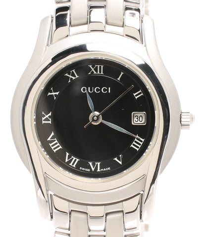 Gucci นาฬิกาควอตซ์สีดำ 5500 ลิตรผู้หญิงกุชชี่