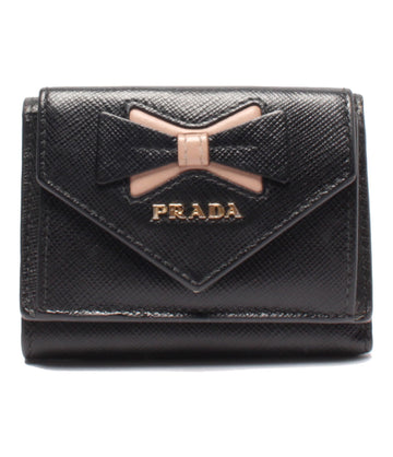 プラダ  三つ折り財布 サファイアーノレザー　     レディース  (3つ折り財布) PRADA