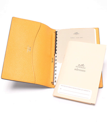 Hermes Notebook Cover □ A Engraving Ale Line Women's (Multiple Size) HERMES