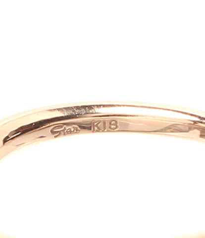 แหวนเครื่องประดับแหวนแหวน K18PG เพชร 0.03ct ผู้หญิงขนาดฉบับที่ 4 (แหวน) เครื่องประดับดาว