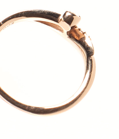 แหวนเครื่องประดับแหวนแหวน K18PG เพชร 0.03ct ผู้หญิงขนาดฉบับที่ 4 (แหวน) เครื่องประดับดาว