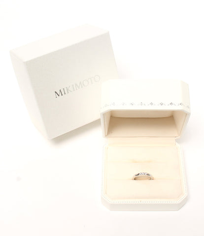 Mikimoto美容产品戒指PT950钻石0.06个女性尺寸7（环）Mikimoto