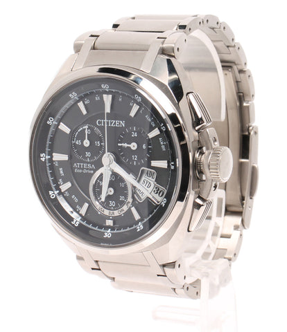 シチズン 腕時計 ATTESA ソーラー ブラック H610-T015581 メンズ ...