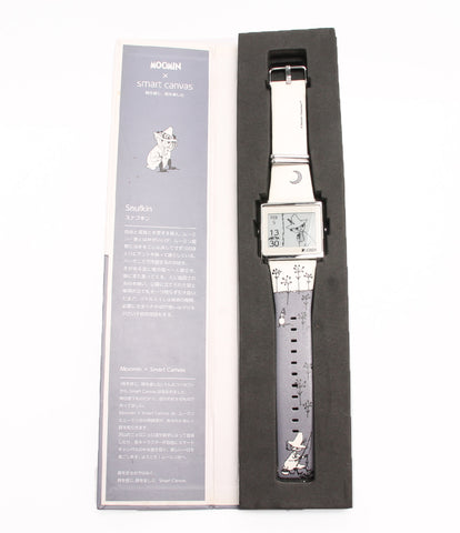【希少】Smart Canvas エプソン 腕時計 ムーミン スナフキンそがのスマートキャンバス