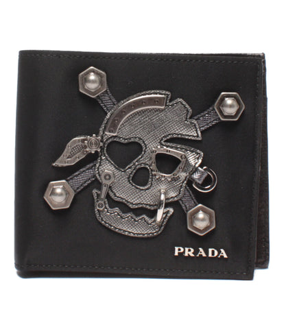 プラダ 美品 二つ折り財布スカル 2M0738 メンズ (2つ折り財布) PRADA