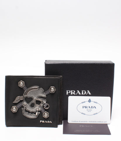 プラダ 美品 二つ折り財布スカル     2M0738 メンズ  (2つ折り財布) PRADA