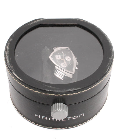 ハミルトン  腕時計 クロノグラフ ベンチュラ  クオーツ ブラック 6345 メンズ   HAMILTON
