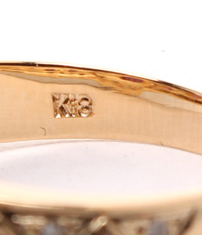 美品 リング 指輪 K18 ルビー ダイヤ　      レディース SIZE 14号 (リング)