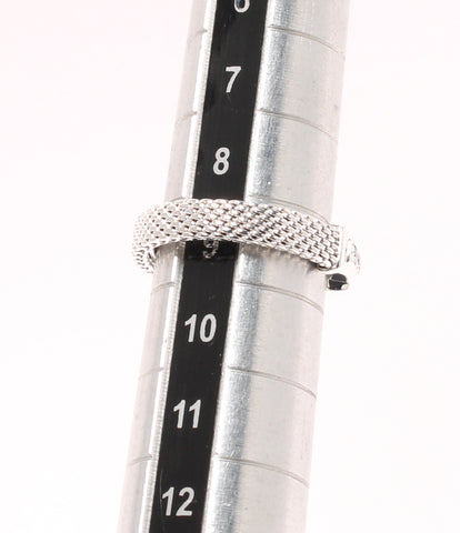 ティファニー 美品 リング 指輪 SV925 ダイヤ メッシュ サマセット