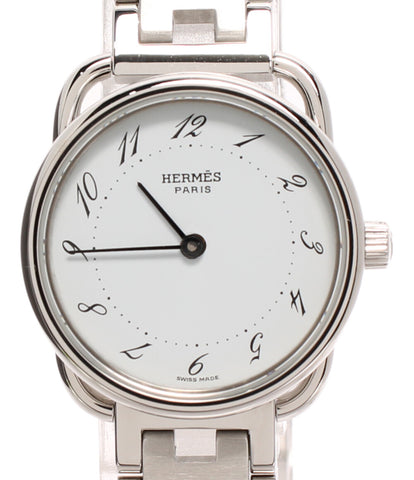 エルメス  腕時計 アルソー  クオーツ ホワイト  レディース   HERMES