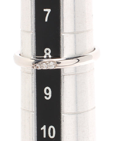 リング 指輪 Pd950 パラジウム ダイヤ レディース SIZE 8号 (リング