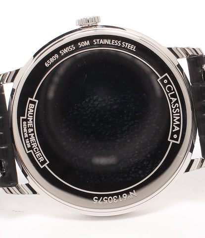 美品 腕時計　  CLASSIMA クオーツ ブルー MOA10324 メンズ   BAUME＆MERCIER
