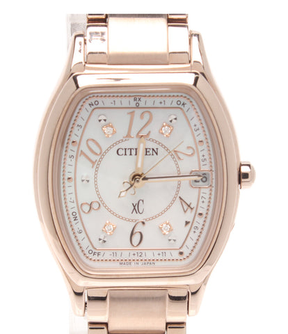 シチズン 美品 腕時計 クロスシー XC ソーラー ホワイト H060-T023371 