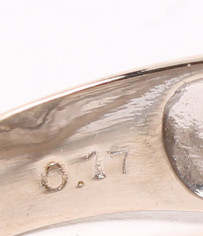 美品 リング 指輪 K14WG ダイヤ0.17ct　      レディース SIZE 12号 (リング)