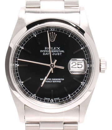 ロレックス  腕時計 デイトジャスト オイスターパーペチュアル 自動巻き ブラック  メンズ   ROLEX