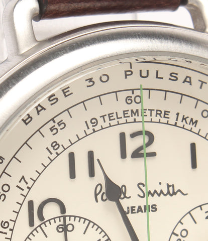 【美品】稼動品 Paul Smith ポールスミス クロノグラフ 腕時計 メンズ