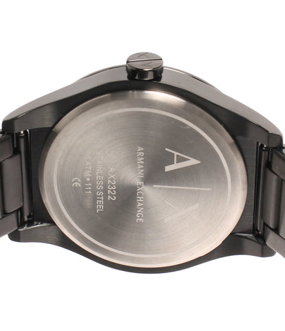 アルマーニエクスチェンジ  腕時計   クオーツ ブラック AX2322 メンズ   ARMANI EXCHANGE