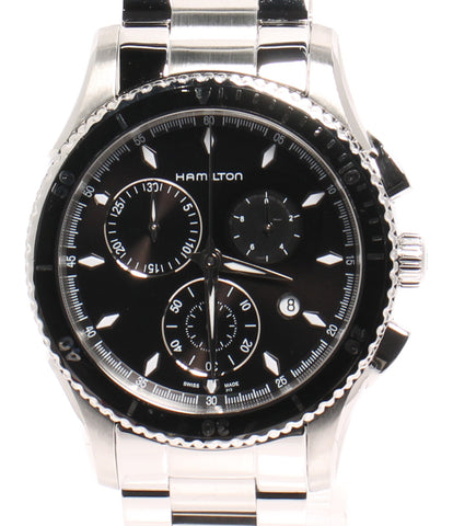 【美品】可動品　ハミルトン腕時計　ジャズマスタークロノグラフ　H375120今稼働してますか