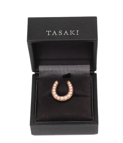 タサキ 美品 リング 指輪 K18 パール ホースシュー レディース SIZE 13 