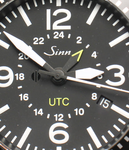 ジン  腕時計 デイト クロノグラフ UTC  自動巻き ブラック  メンズ   SINN