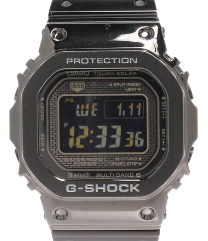 カシオ 腕時計 Bluetooth搭載 フルメタル G-SHOCK ソーラー ブラック