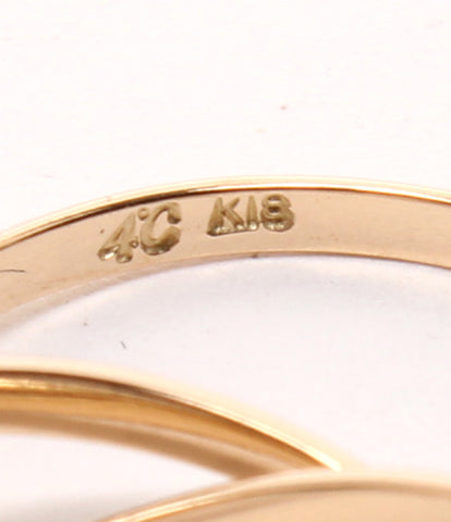 ヨンドシー 美品 3連リング 指輪 K18      レディース SIZE 8号 (リング) 4℃