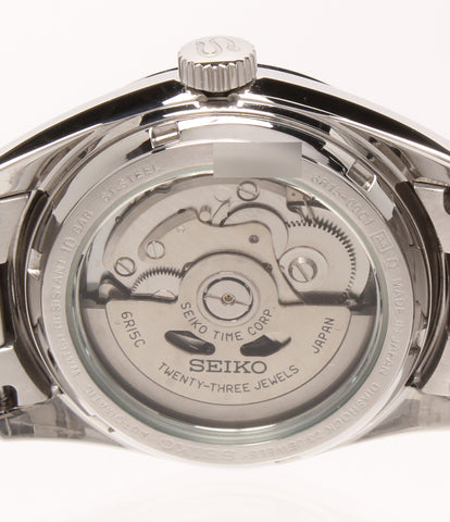 セイコー  腕時計  メカニカル 自動巻き ブラック 6R15-00C1 メンズ   SEIKO