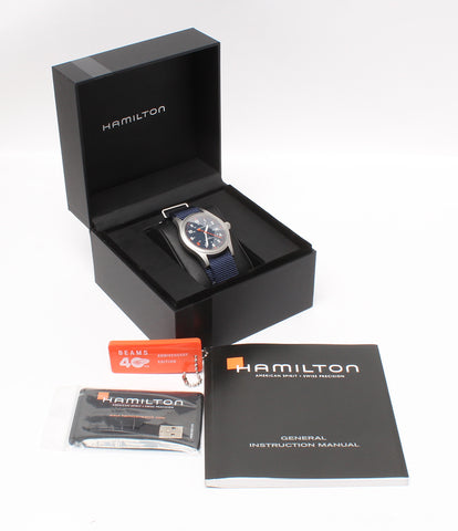 ハミルトン 美品 腕時計 カーキ フィールド BEAMS40周年スペシャルモデル   手巻き  H89209945 ユニセックス   HAMILTON