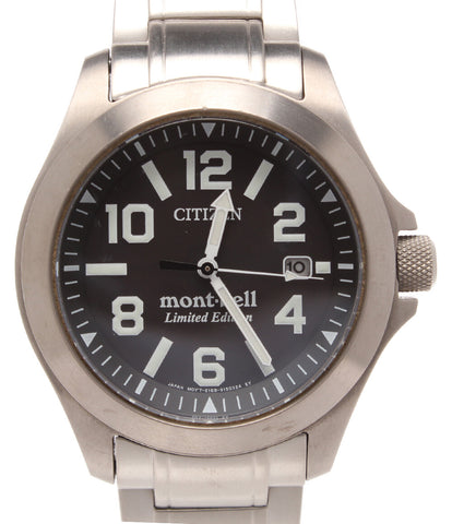 シチズン  腕時計 mont-belコラボ   ソーラー ブラック E168-S108535 メンズ   CITIZEN