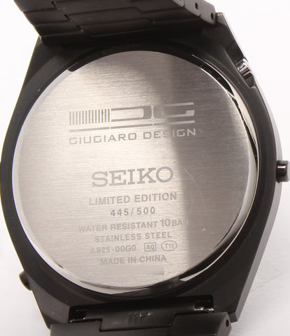セイコー  腕時計　  ジウジアーロデザイン クオーツ ブラック A825-00G0 メンズ   SEIKO