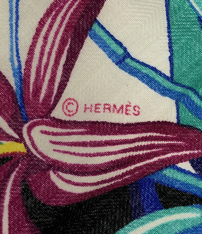 エルメス  スカーフ カレジェアン カレ140 シルク カシミヤ フラミンゴパーティー Flamingo Party     レディース  (複数サイズ) HERMES