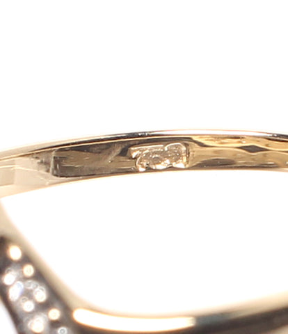 美品 リング 指輪 K18 ダイヤ ハートモチーフ      レディース SIZE 12号 (リング)