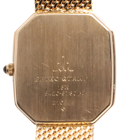 セイコー  腕時計 18K  クレドール クオーツ ゴールド 8420-5730 レディース   SEIKO