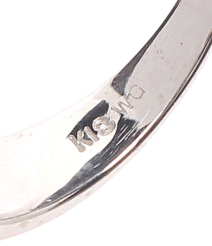 リング 指輪 K18WG ダイヤ 0.15ct リボンモチーフ      レディース SIZE 6号 (リング)